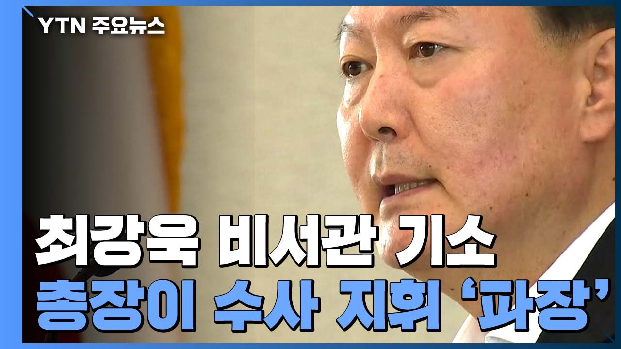 최강욱 靑 비서관 기소..."윤석열 총장이 직접 지휘" / YTN