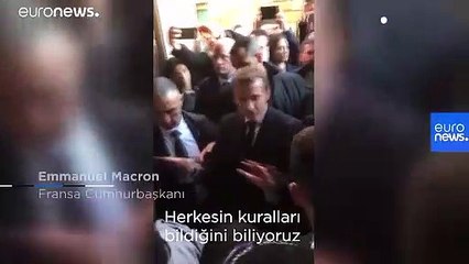 Macron, İsrail polisiyle tartıştı