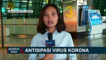 Antisipasi Virus Corona, Tidak Hanya Penumpang, Kru Pesawat Juga Lewati Pemeriksaan Suhu Tubuh