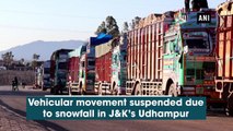 Vehicular movement suspended due to snowfall in J&K’s Udhampur