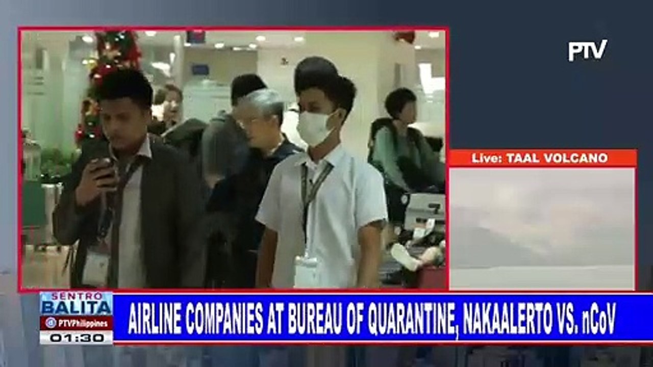 Airline companies at Bureau of Quarantine, nakaalerto vs nCoV