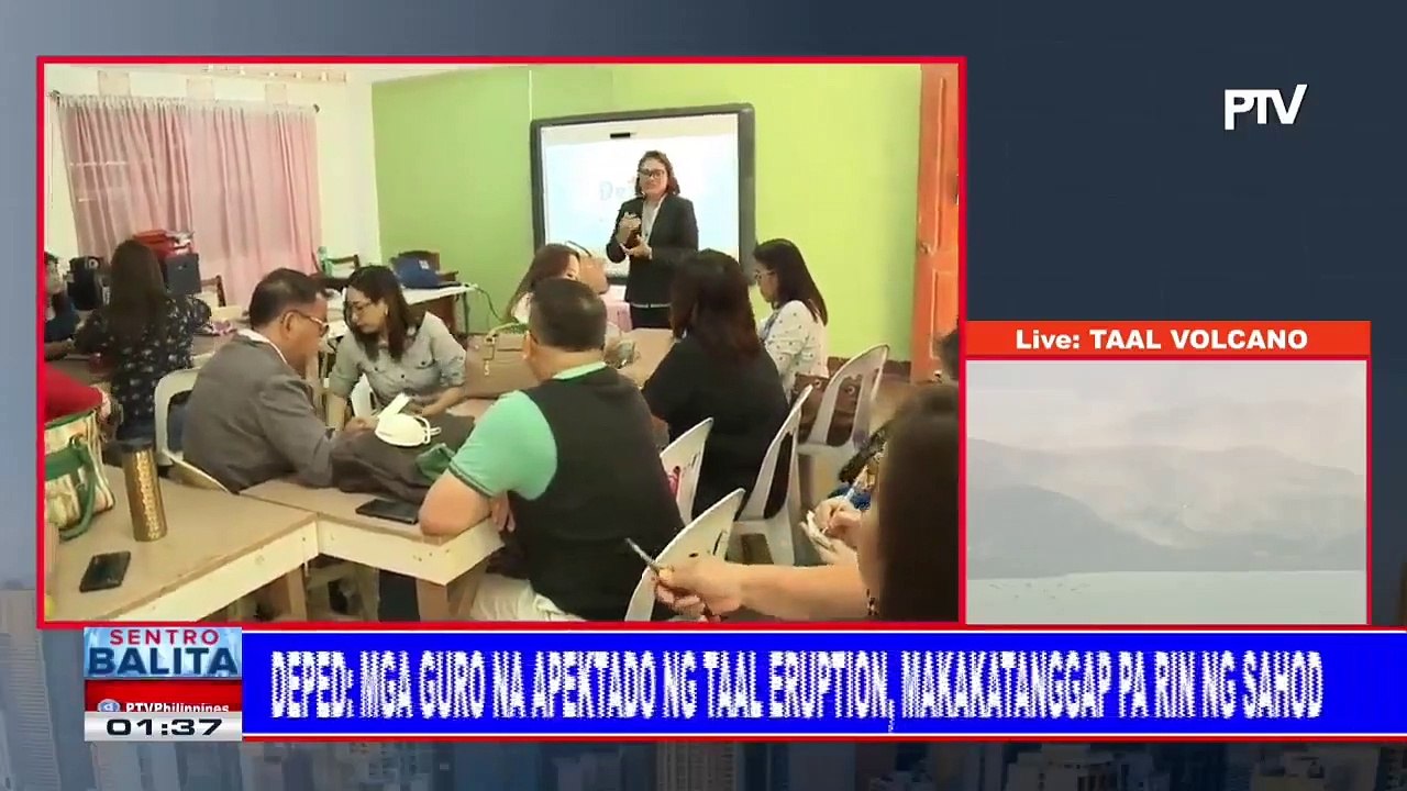 DepEd: Mga guro na apektado ng Taal eruption, nakatanggap pa rin ng sahod