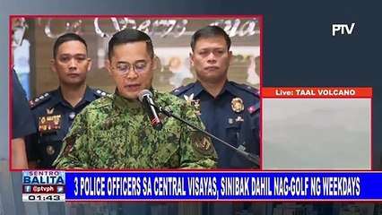 3 police officers sa Central Visayas, sinibak dahil nag-golf ng weekdays