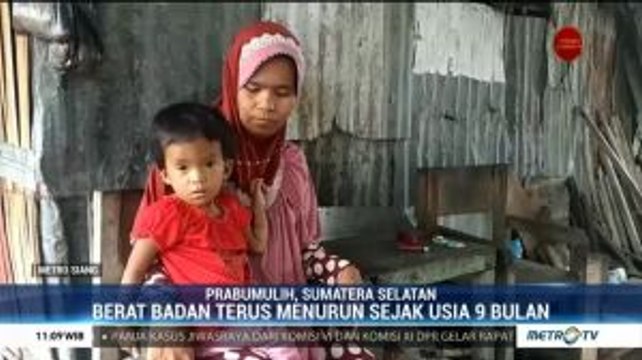 Hidup dalam Keterbatasan, Seorang Balita 2 Tahun di Prabumulih Alami Kurang Gizi