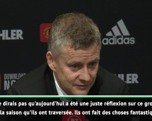 24e j. - Solskjaer : "Nous devons nous renforcer"