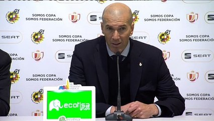 Zidane, satisfecho por la clasificación del Real Madrid en Salamanca