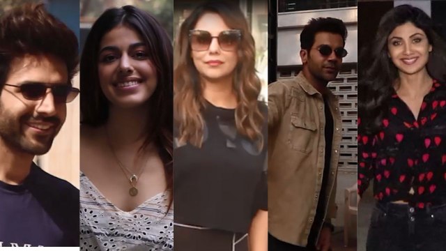Kartik Aaryan, Alaya F, Shilpa Shetty, Rajkummar Rao Spotted Around the Town