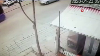 Başkentte trafik kazası kamerada