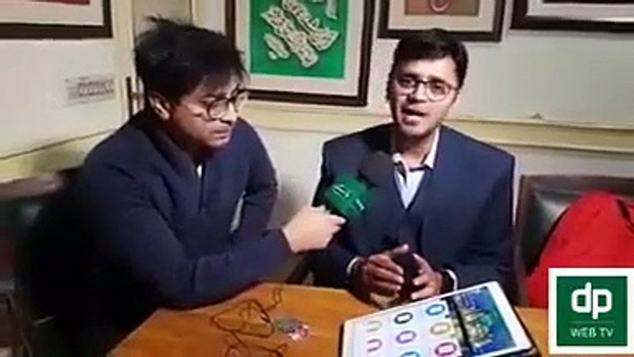 He made the app and his first interview