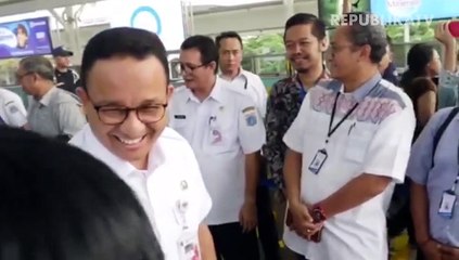 Anies Integrasikan Halte Transjakarta dengan Stasiun MRT