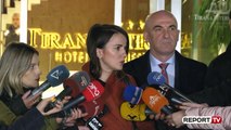 Report TV -Rudina Hajdari pas mbledhjes së Këshillit Politik: Roli si bashkëkryetare më jep 'veto'