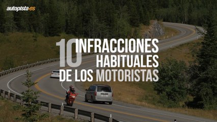 Las 10 infracciones de tráfico más habituales que cometen los motoristas
