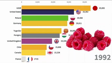 Top Largest Raspberries Producer Countries