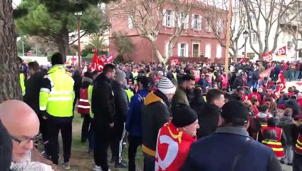 Beaucoup de salariés ce sont mobilisés ce matin.