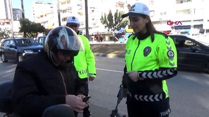 Adana'da motosiklet sürücülerine 164 bin lira ceza