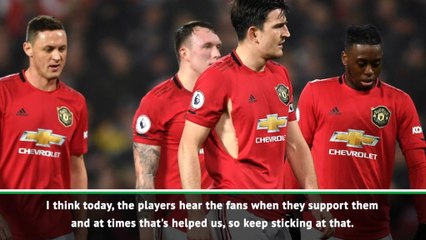 Ole urges United fans to stick with team