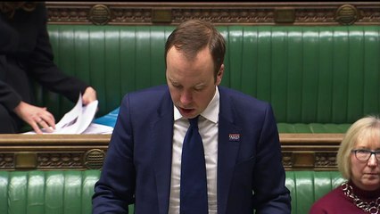 Matt Hancock gives a statement on coronavirus in the UK