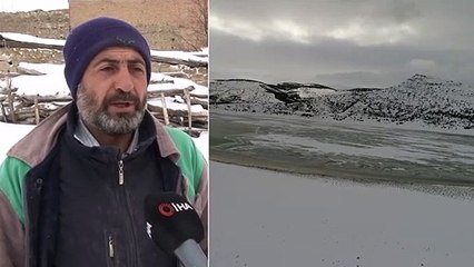 Buz Tutan Barajda Kartpostallık Görüntüler Ortaya Çıktı