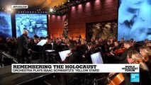 Remembering the Holocaust: Orchestra plays Isaac Schwartz's 'Yellow stars' at Yad Vashem