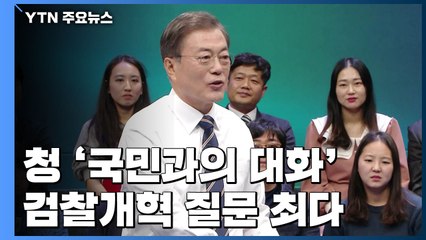靑, '국민과의 대화' 2만여 건 답변...검찰개혁 질문 최다 / YTN