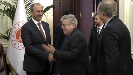 Adalet Bakanı Gül, AP Türkiye Raportörü Nanho Sanches Amor'u kabul etti