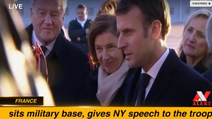 Macron visits military base, gives NY speech to the troops -- FRANCE