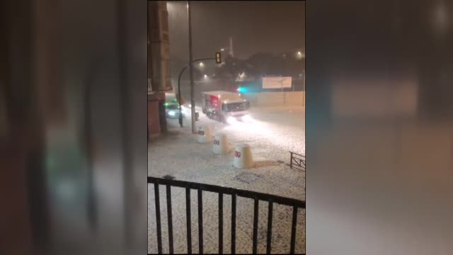 Así han vivido los vecinos de Málaga la histórica granizada