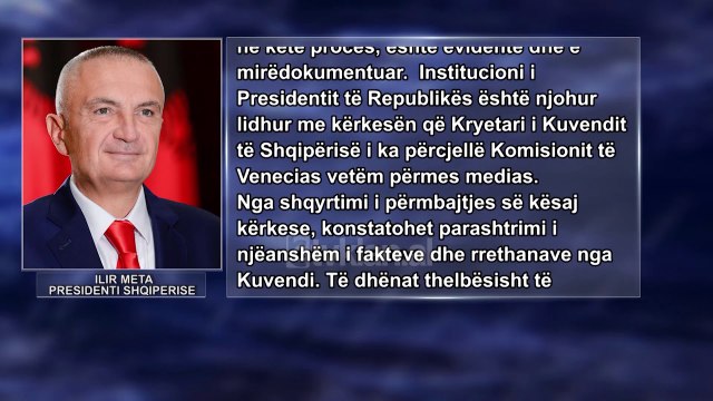 Ceshtja e Gjykates Kushtetuese, Meta i drejtohet Venecias