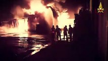 Pordenone - In fiamme deposito vernici della Innolac a Brugnera (23.01.20)