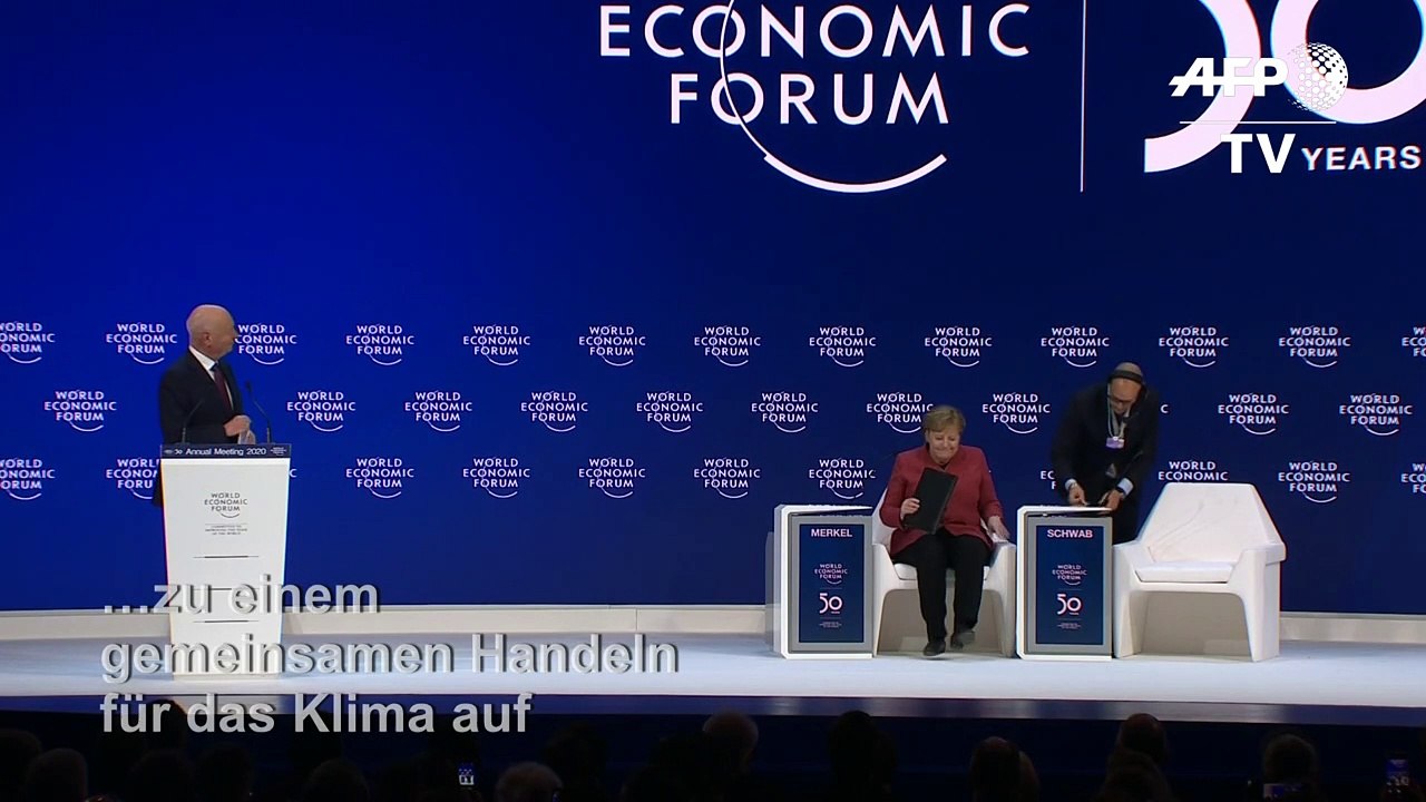 Merkel in Davos: 'Wir müssen handeln'