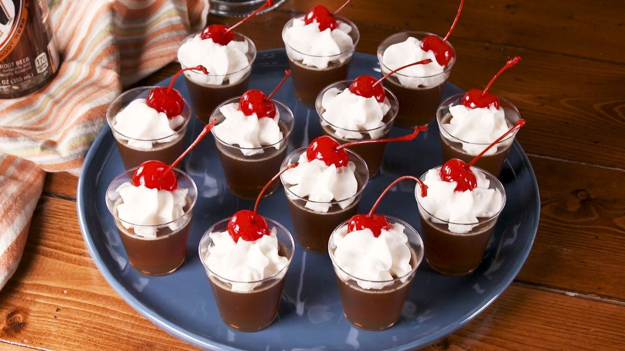 Jell-O Shots Are Always Fun, But These Root Beer Float Jell-O Shots Are On Another Level!