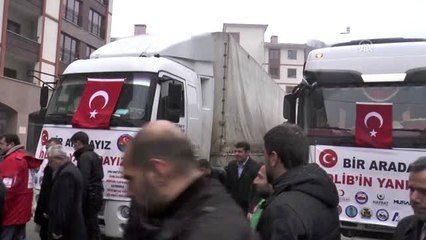 Şırnak'ta İdlib'e 2 tır insani yardım gönderildi