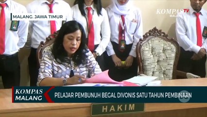 Ini Vonis Hakim untuk Pelajar Pembunuh Begal di Malang