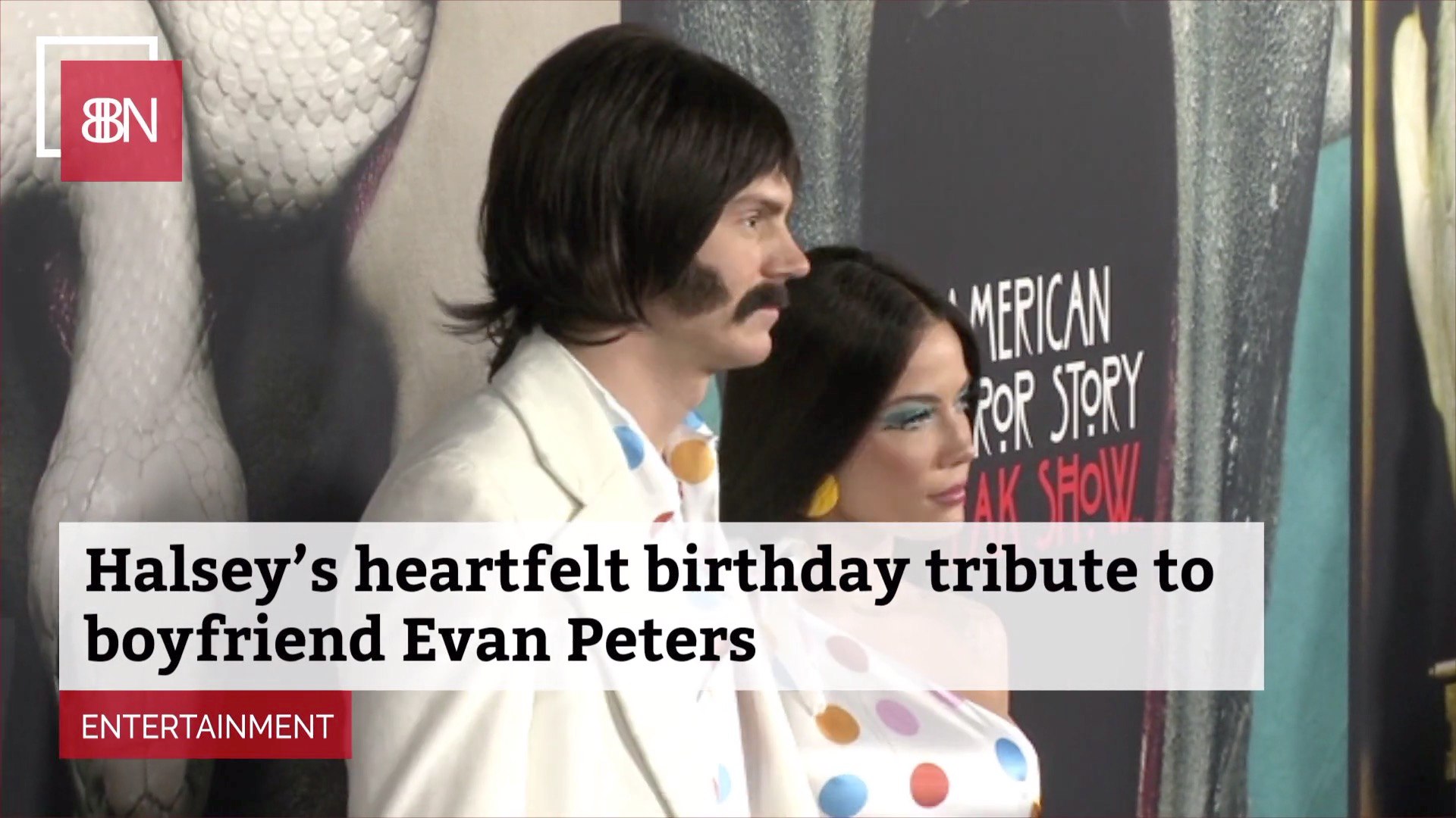⁣Halsey Makes Evan Peters' Day