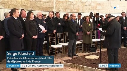 75 ans de la libération d'Auschwitz : Emmanuel Macron rend hommage aux déportés français