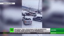9 provincias en España en alerta roja por la fuerte borrasca gloria: 3 muertos