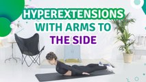 Hyperextensions with arms to the side - Fit People