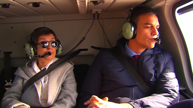 Pedro Sánchez visita las zonas más afectadas por 'Gloria'