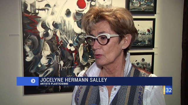 Jocelyne Hermann Salley - exposition à la Maison du Boulanger -Troyes (reportage Canal32)