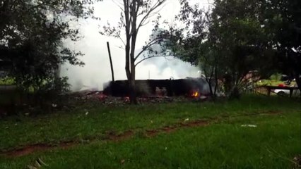 Incêndio em residência mobiliza Corpo de Bombeiros