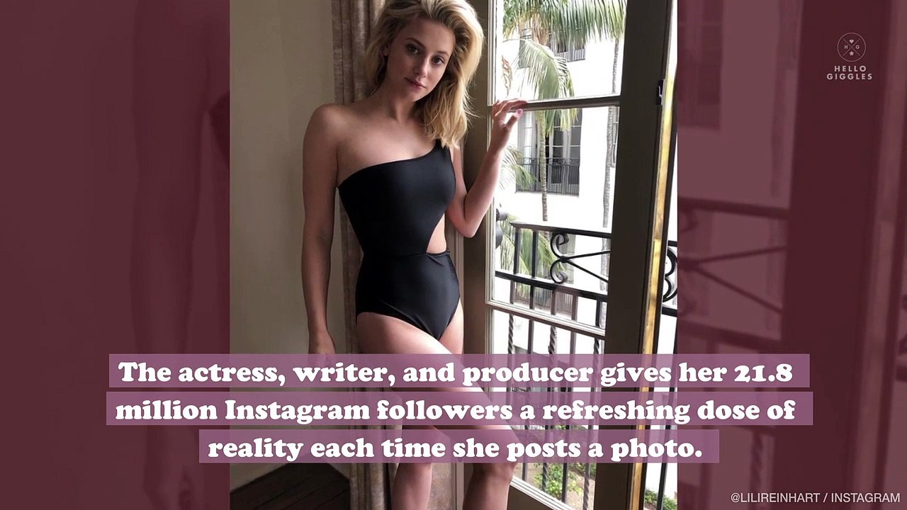 Lili Reinhart on why she chooses to share her "flaws" on social media, even when it's hard