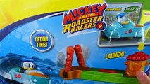 Mickey and the Roadster Racers Toys Wacky Wave Rider and Mustard Run Race Track Minnie Donald Car Toys