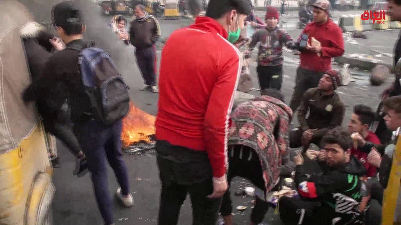 مرابطة المحتجين في شارع محمد القاسم السريع لليوم الرابع على التوالي.. تقرير مراسلنا محي الأنصاري