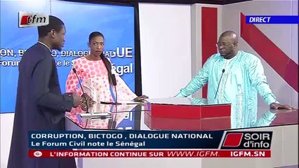 SOIR D'INFO - Wolof -  Pr : NDEYE ARAME TOURÉ - 23 Janvier 2020