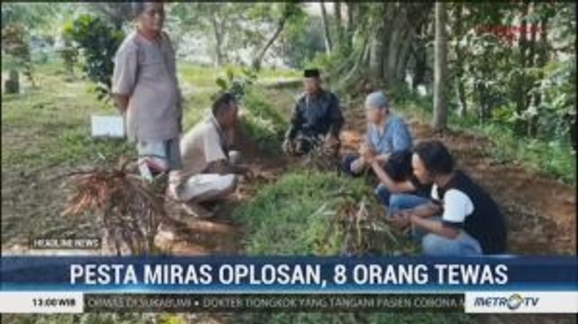 Pesta Miras Oplosan di Tasikmalaya Sebabkan 8 Orang Tewas