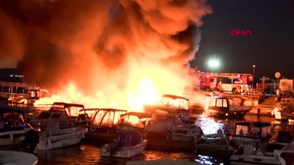 Dragos marina'da tekne yangını aktüel