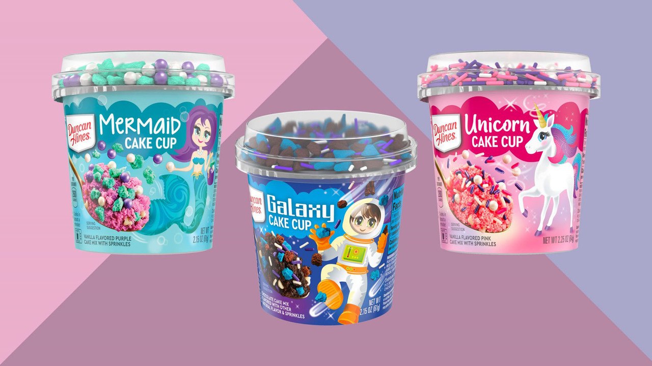 Duncan Hines Is Making Single-Serve Mermaid, Unicorn, and Galaxy Cake Cups