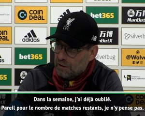 24e j. - Klopp évacue la pression : "Je dois même demander le nombre de points qu'on a d'avance"