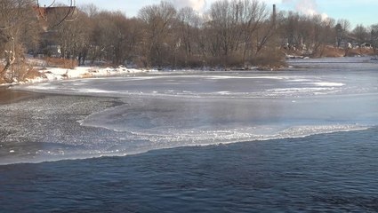 Viral ice disc makes a brief reappearance in Maine