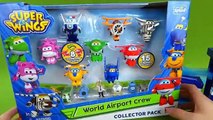 Super Wings World Airport Crew Jimbo Jett Donnie Dizzy Transforming Airplane Bot Toys Video for Kids